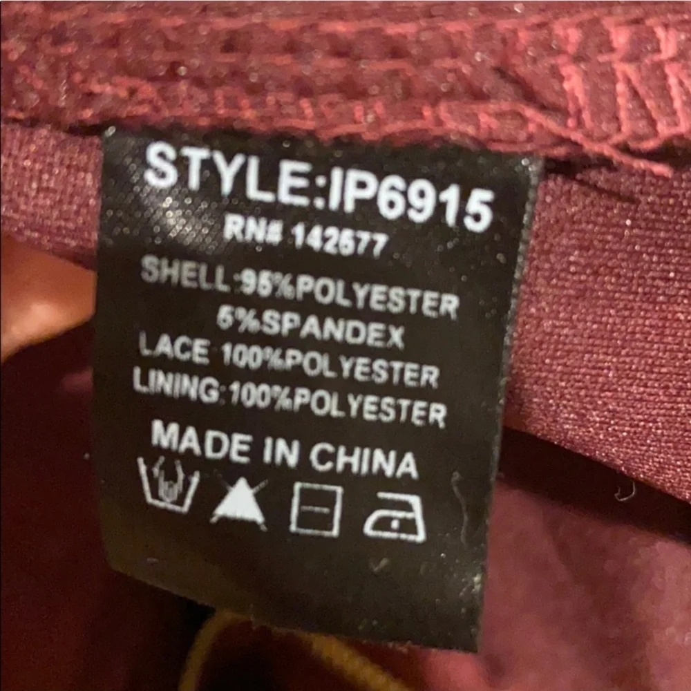 Iris Deep Burgundy Lace Jumpsuit - Picture 5 of 5